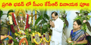 cm KCR Vinayaka Puja